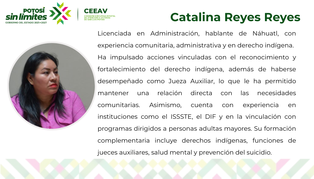 
    
        CATALINA REYES
    
    