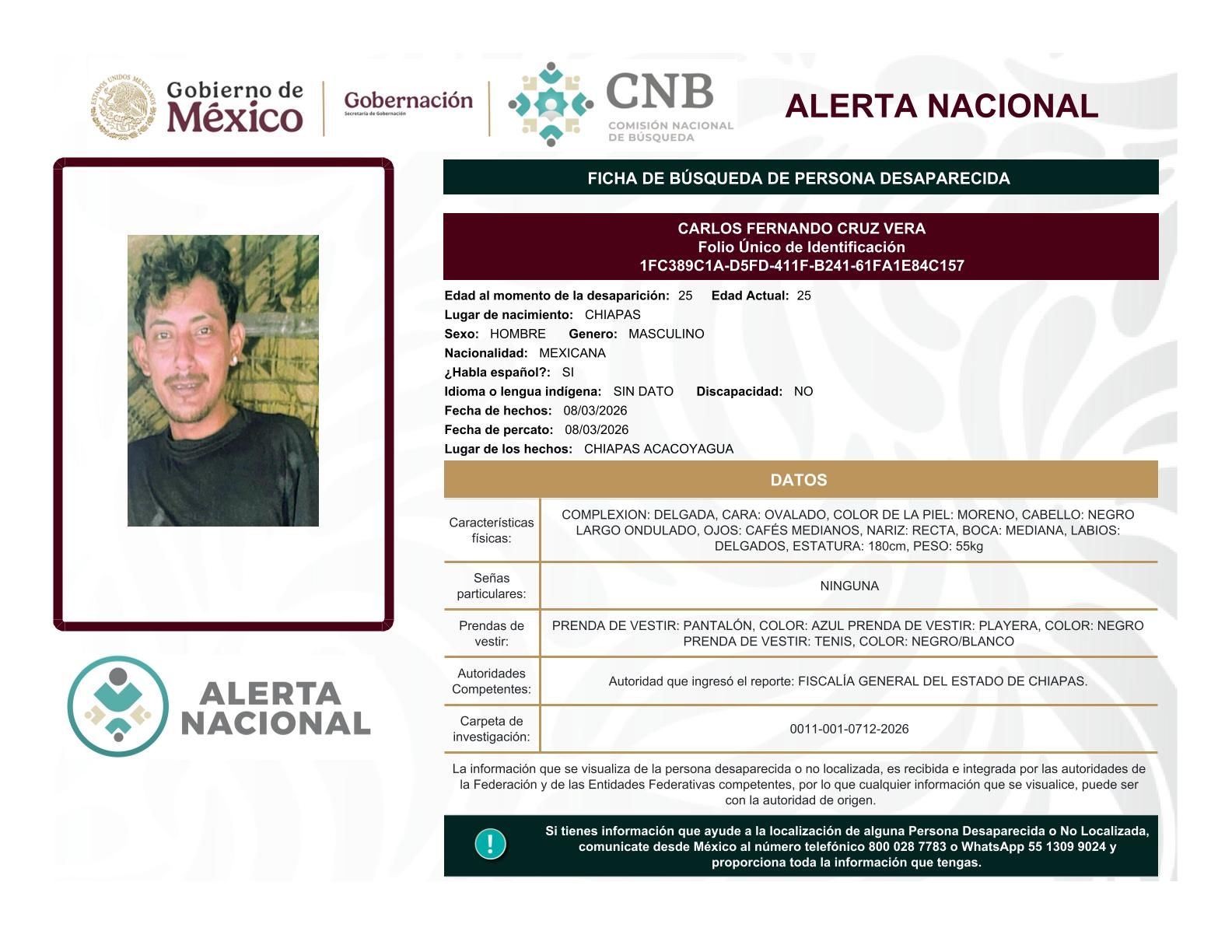 
    
        CARLOS FERNANDO CRUZ VERA
    
    