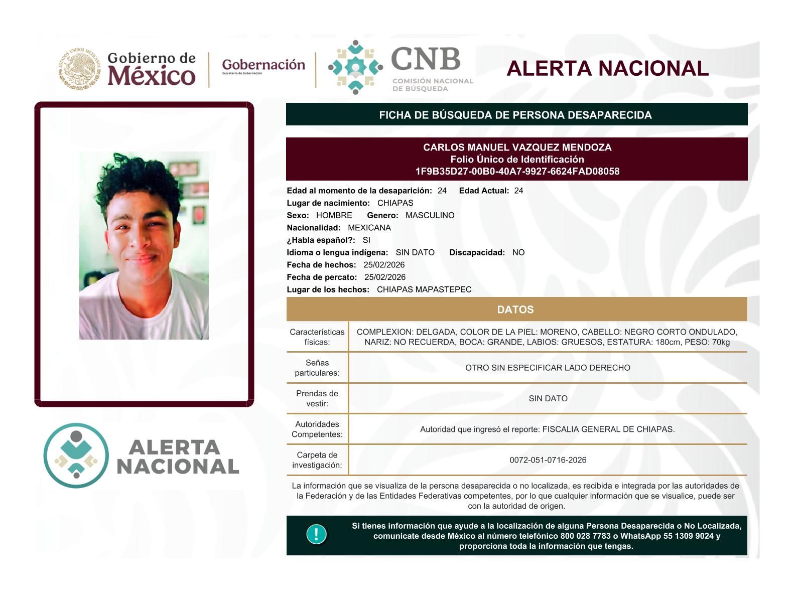 
    
        CARLOS MANUEL VAZQUEZ MENDOZA
    
    