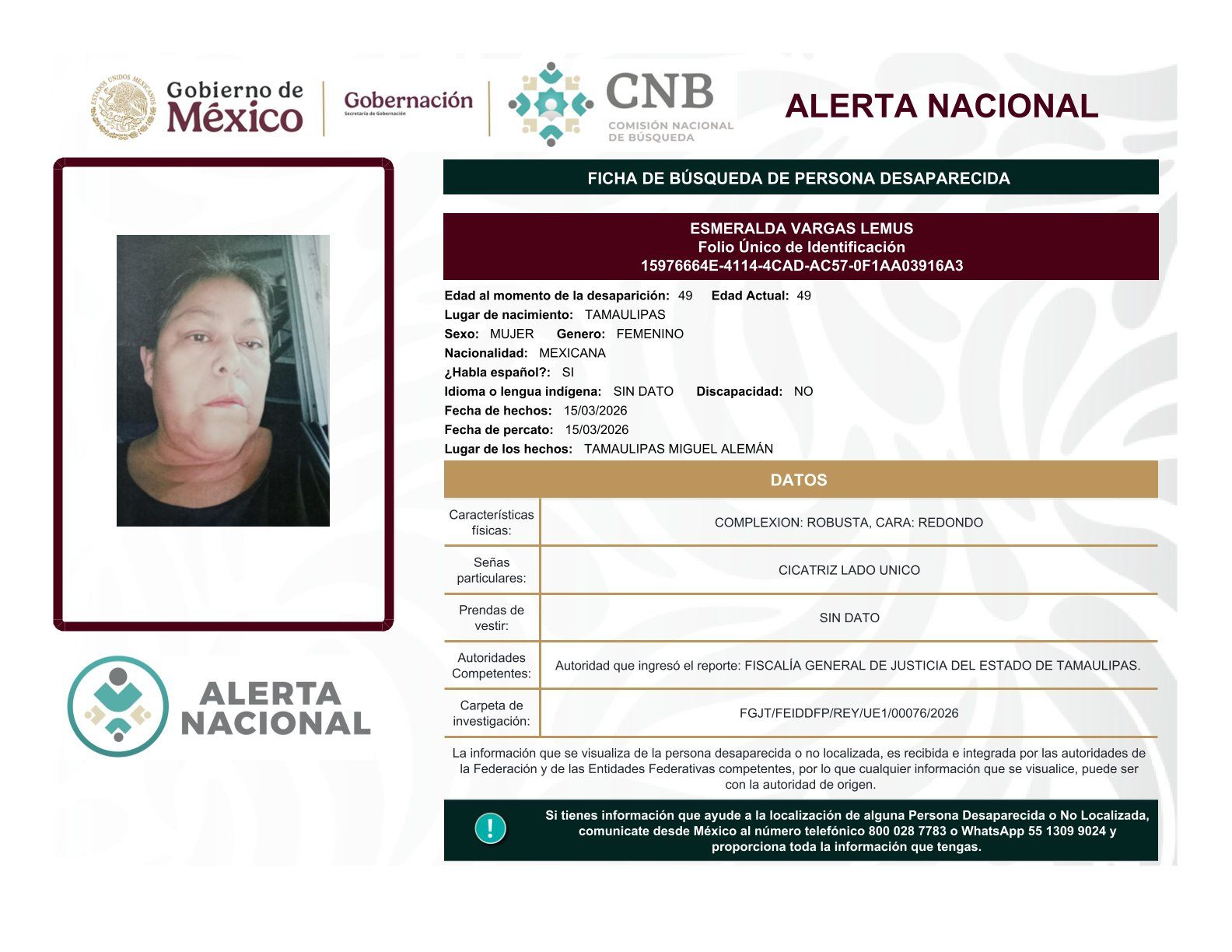 
    
        ESMERALDA VARGAS LEMUS
    
    