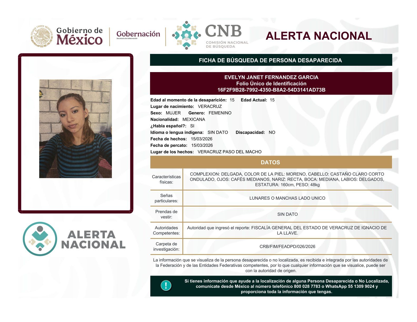 
    
        EVELYN JANET FERNANDEZ GARCIA
    
    