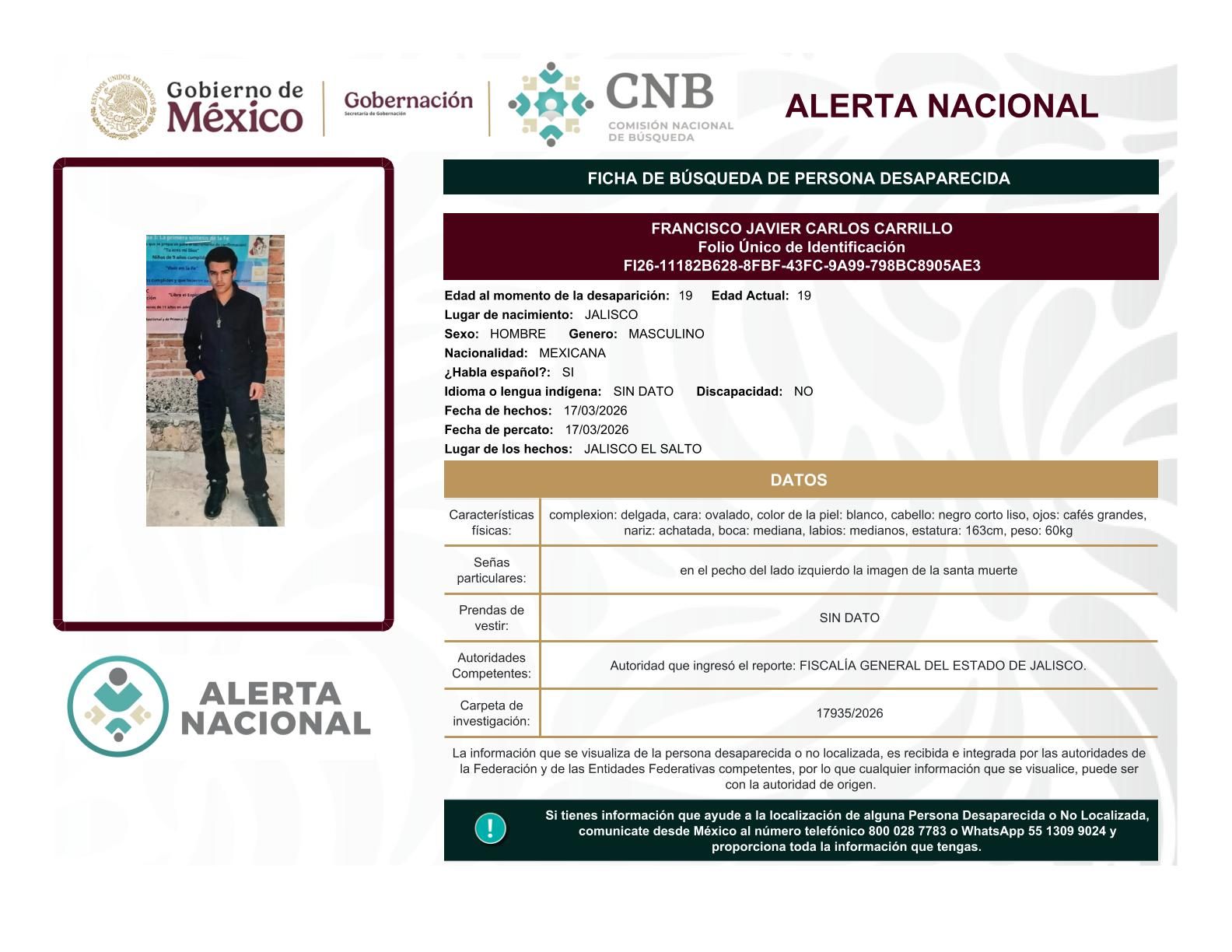 
    
        FRANCISCO JAVIER CARLOS CARRILLO
    
    