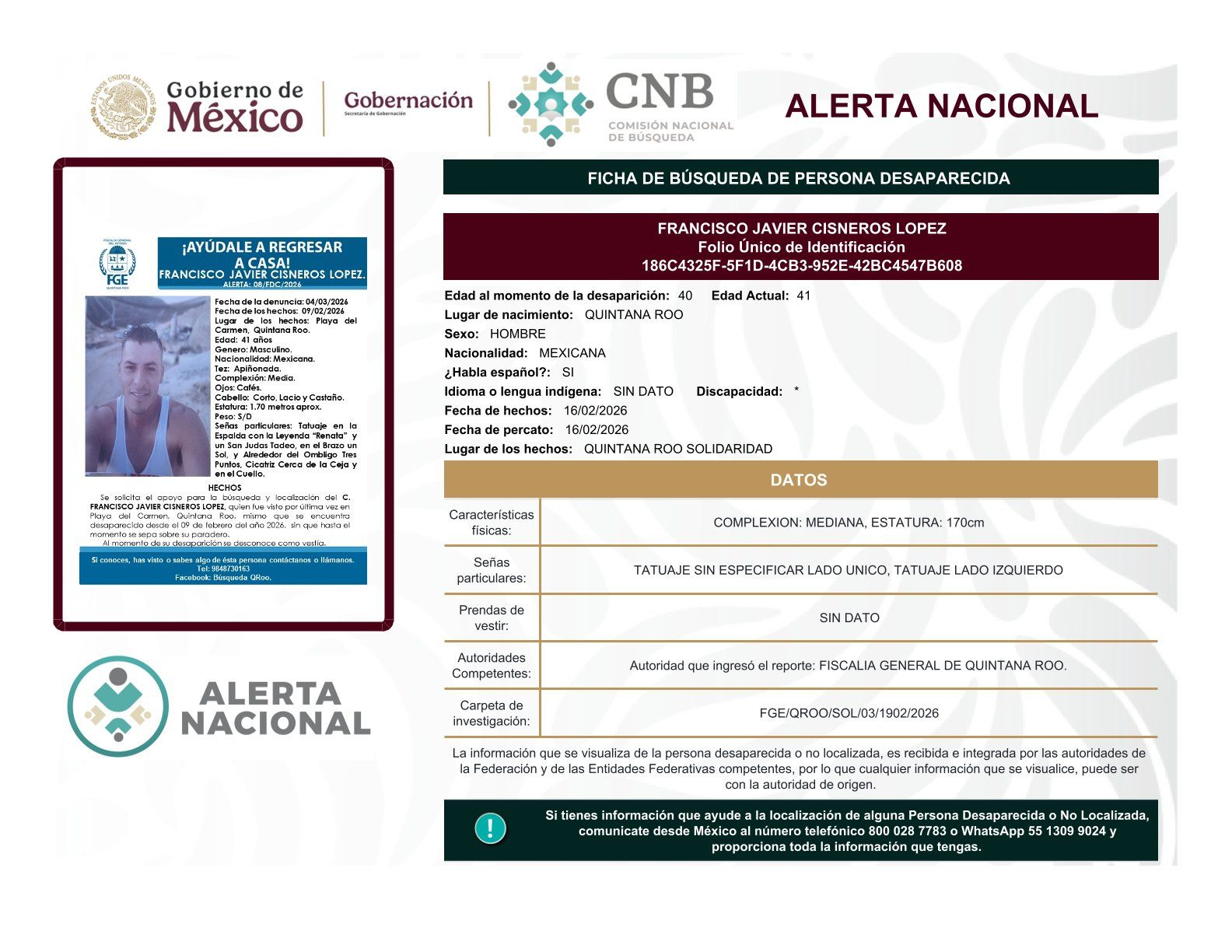 
    
        FRANCISCO JAVIER CISNEROS LOPEZ
    
    
