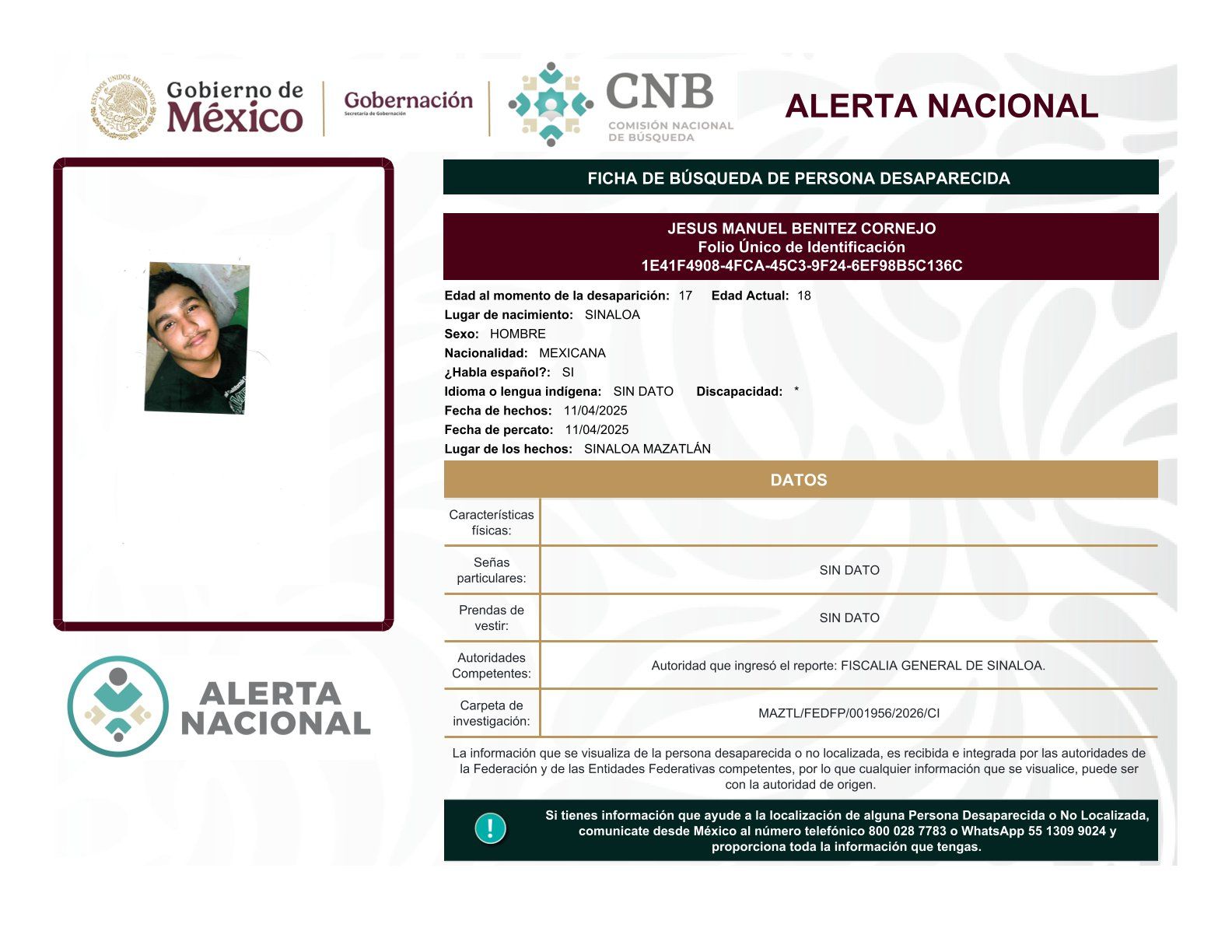 
    
        JESUS MANUEL BENITEZ CORNEJO
    
    