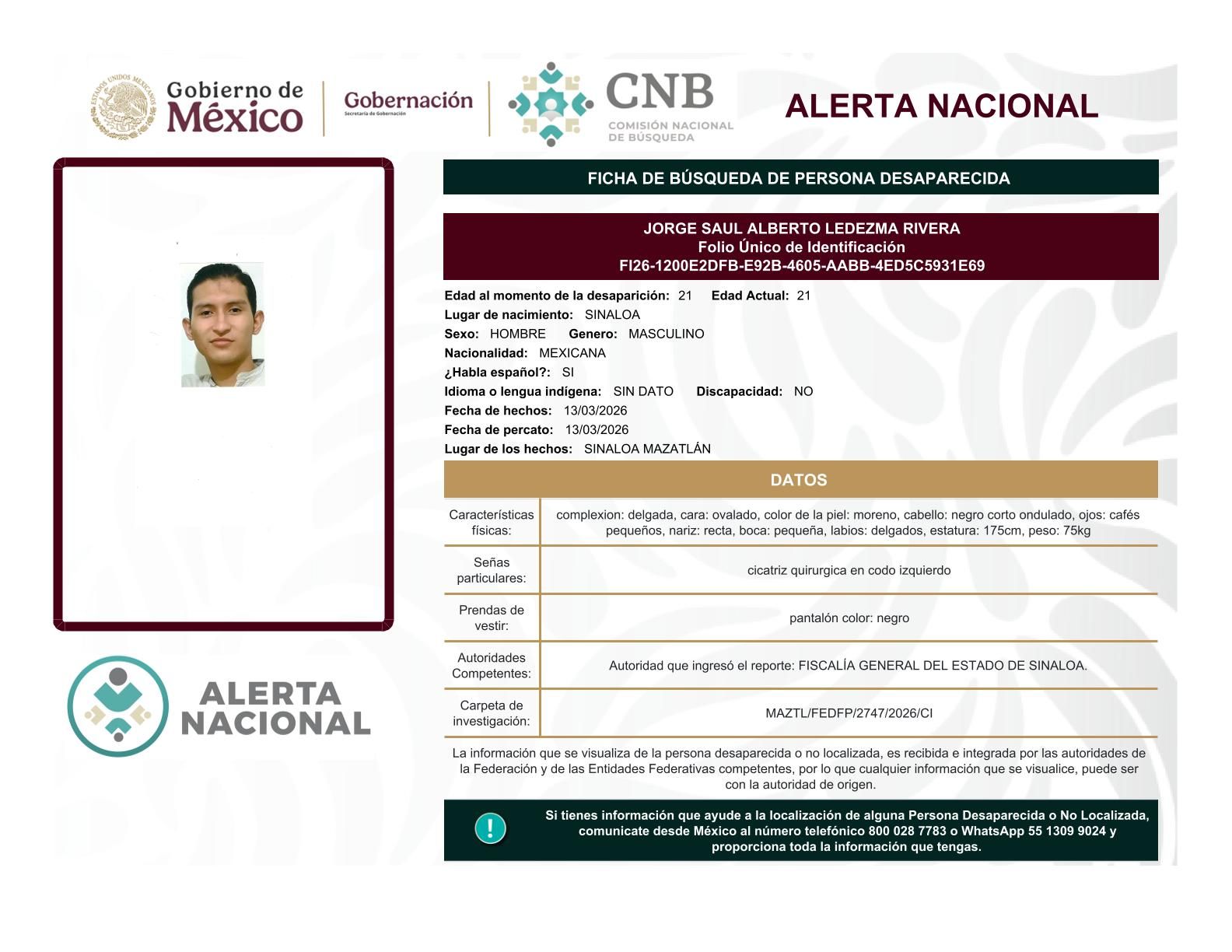 
    
        JORGE SAUL ALBERTO LEDEZMA RIVERA
    
    