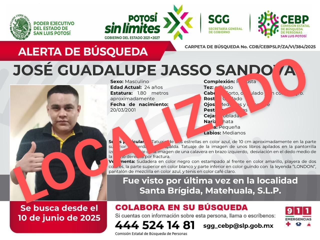 
    
        JOSE GUADALUPE JASSO SANDOVAL
    
    
