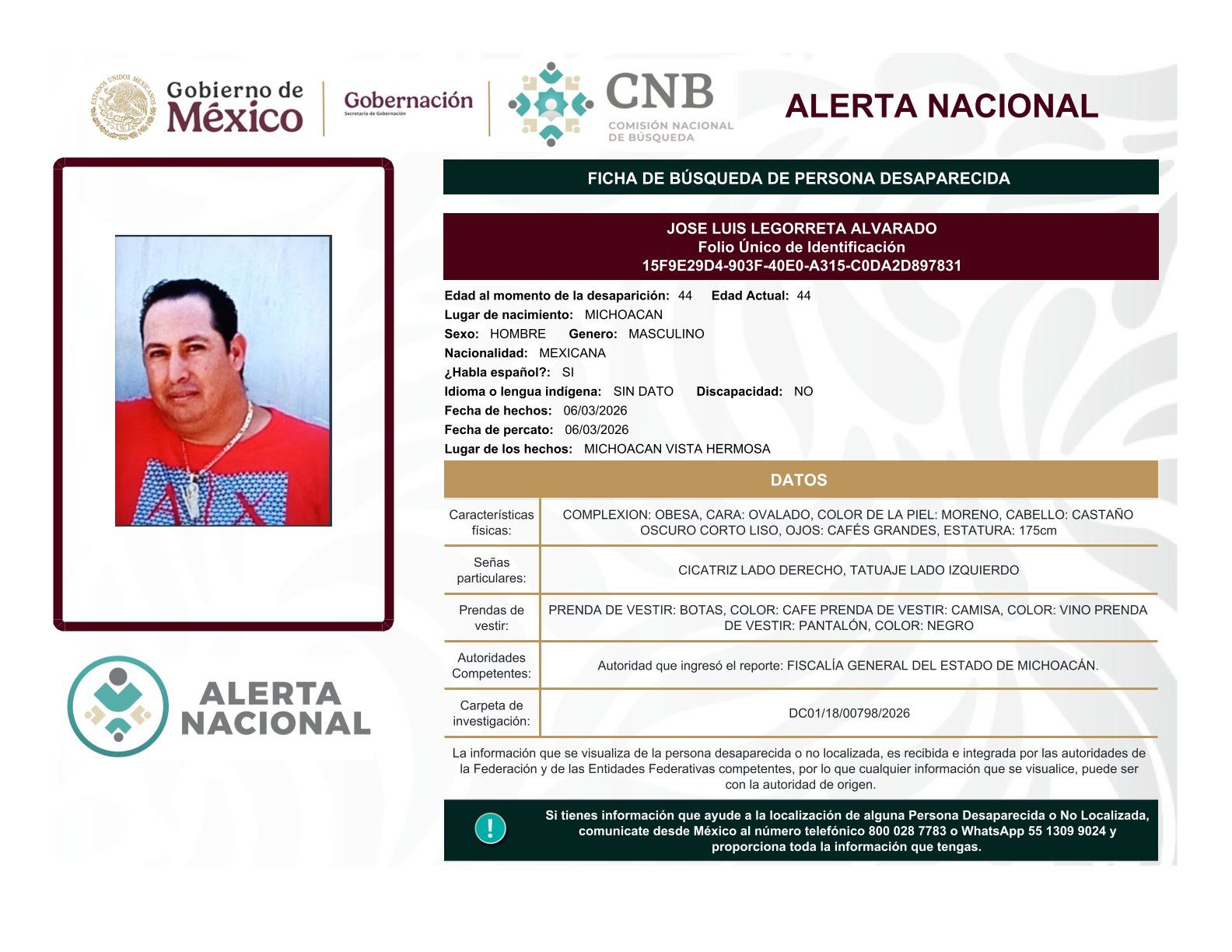 
    
        JOSE LUIS LEGORRETA ALVARADO
    
    