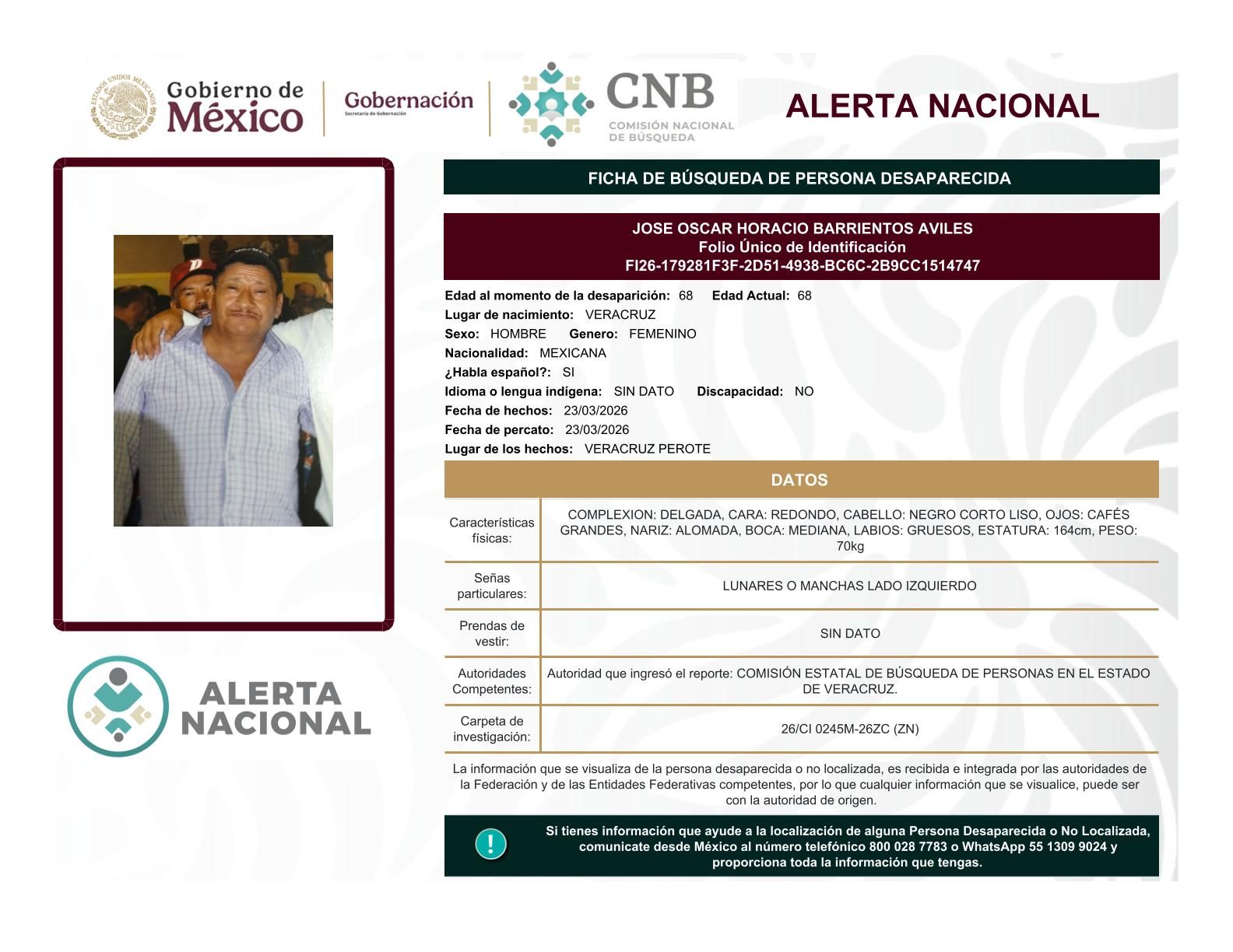 
    
        JOSE OSCAR HORACIO BARRIENTOS AVILES
    
    