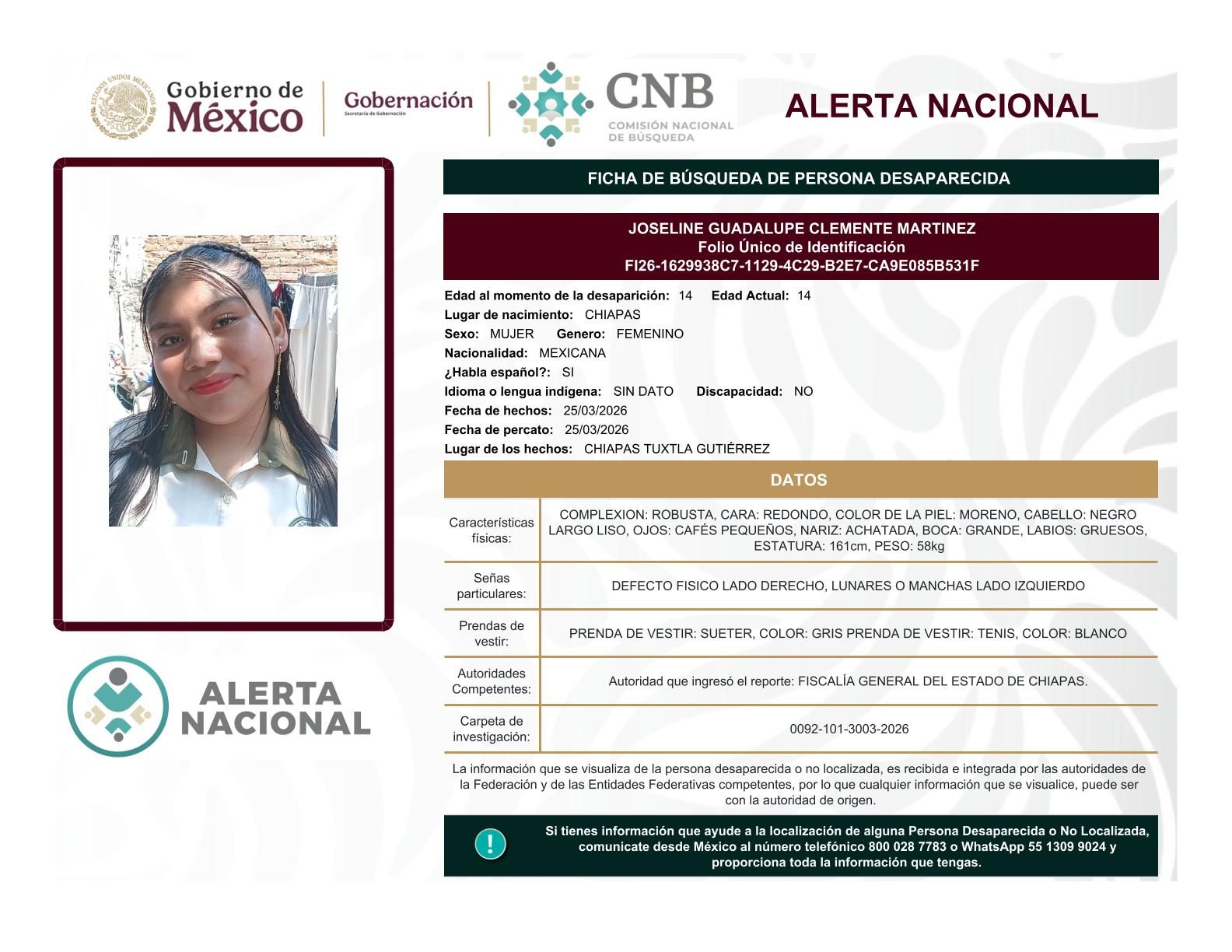 
    
        JOSELINE GUADALUPE CLEMENTE MARTINEZ
    
    