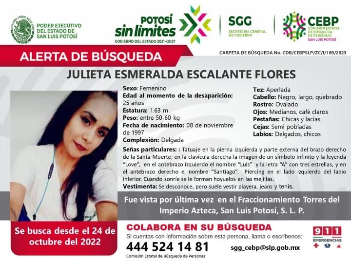 
    
        JULIETA ESMERALDA ESCALANTE FLORES
    
    