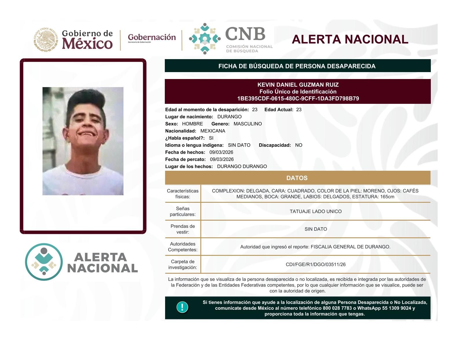 
    
        KEVIN DANIEL GUZMAN RUIZ
    
    