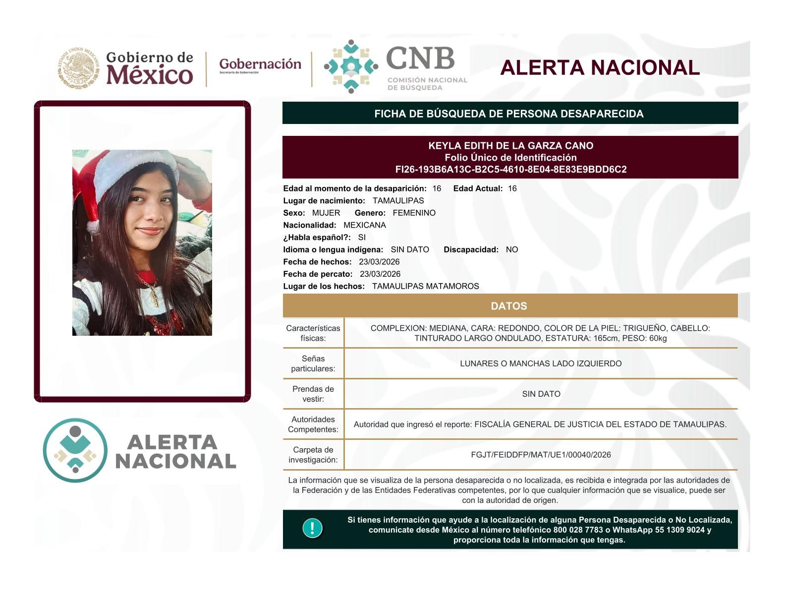 
    
        KEYLA EDITH DE LA GARZA CANO
    
    