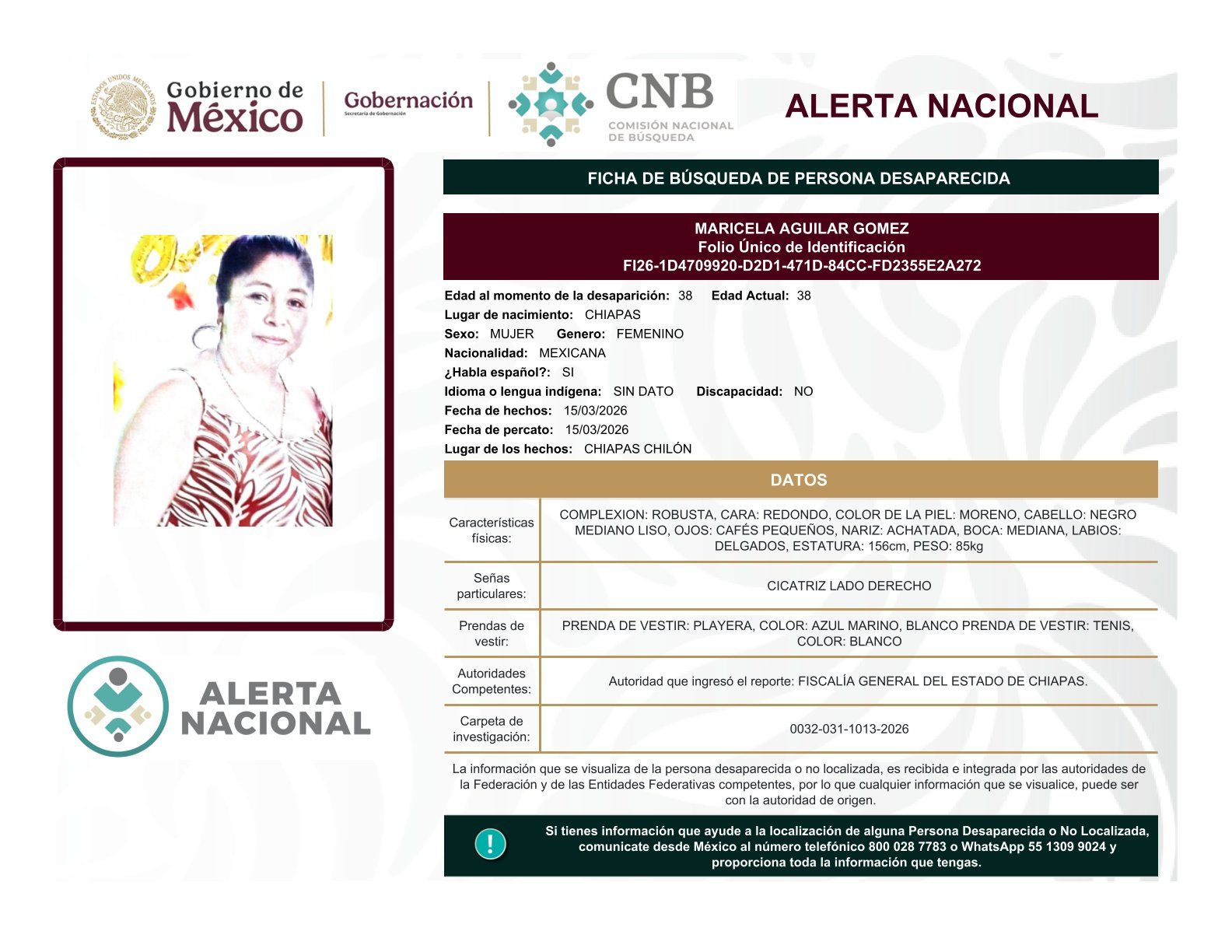
    
        MARICELA AGUILAR GOMEZ
    
    