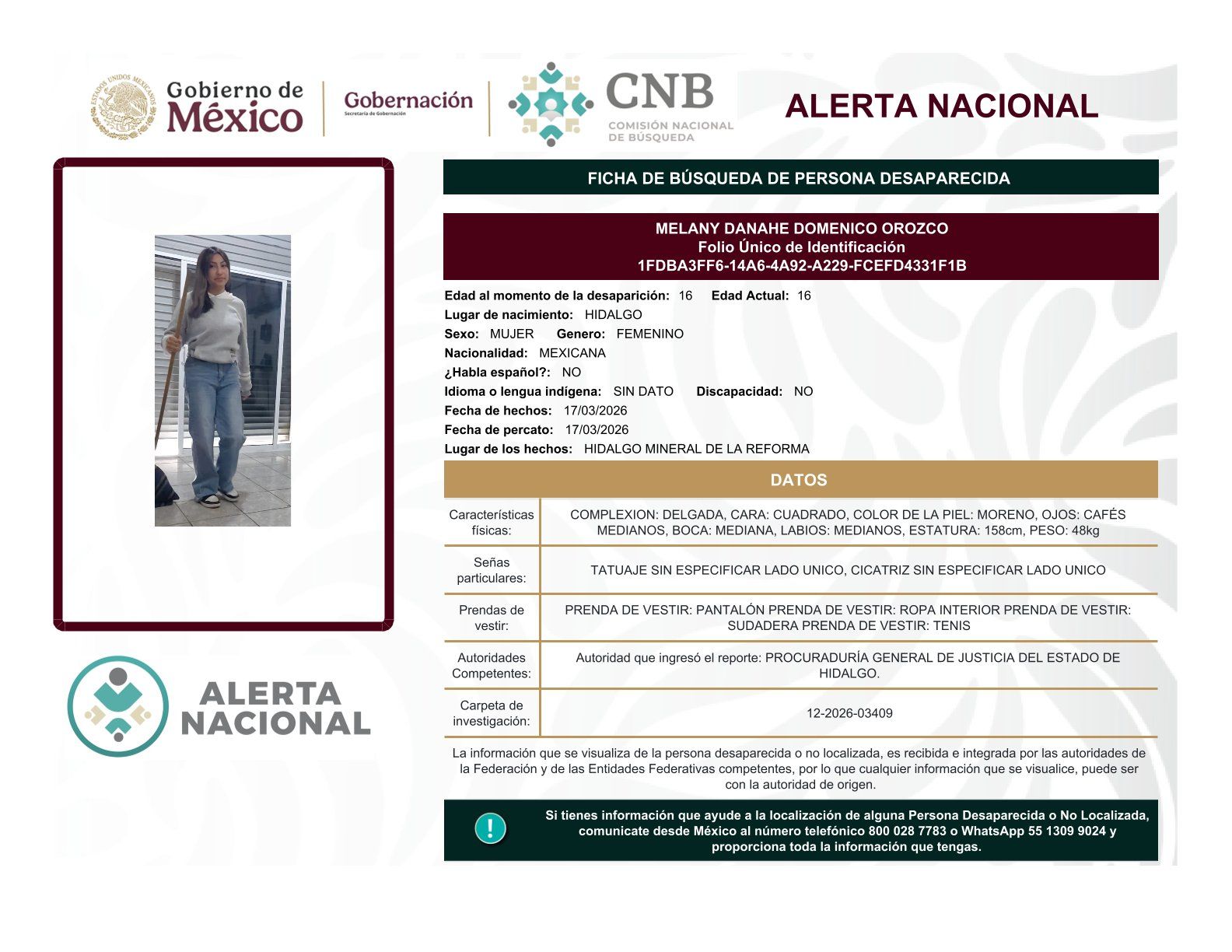
    
        MELANY DANAHE DOMENICO OROZCO
    
    