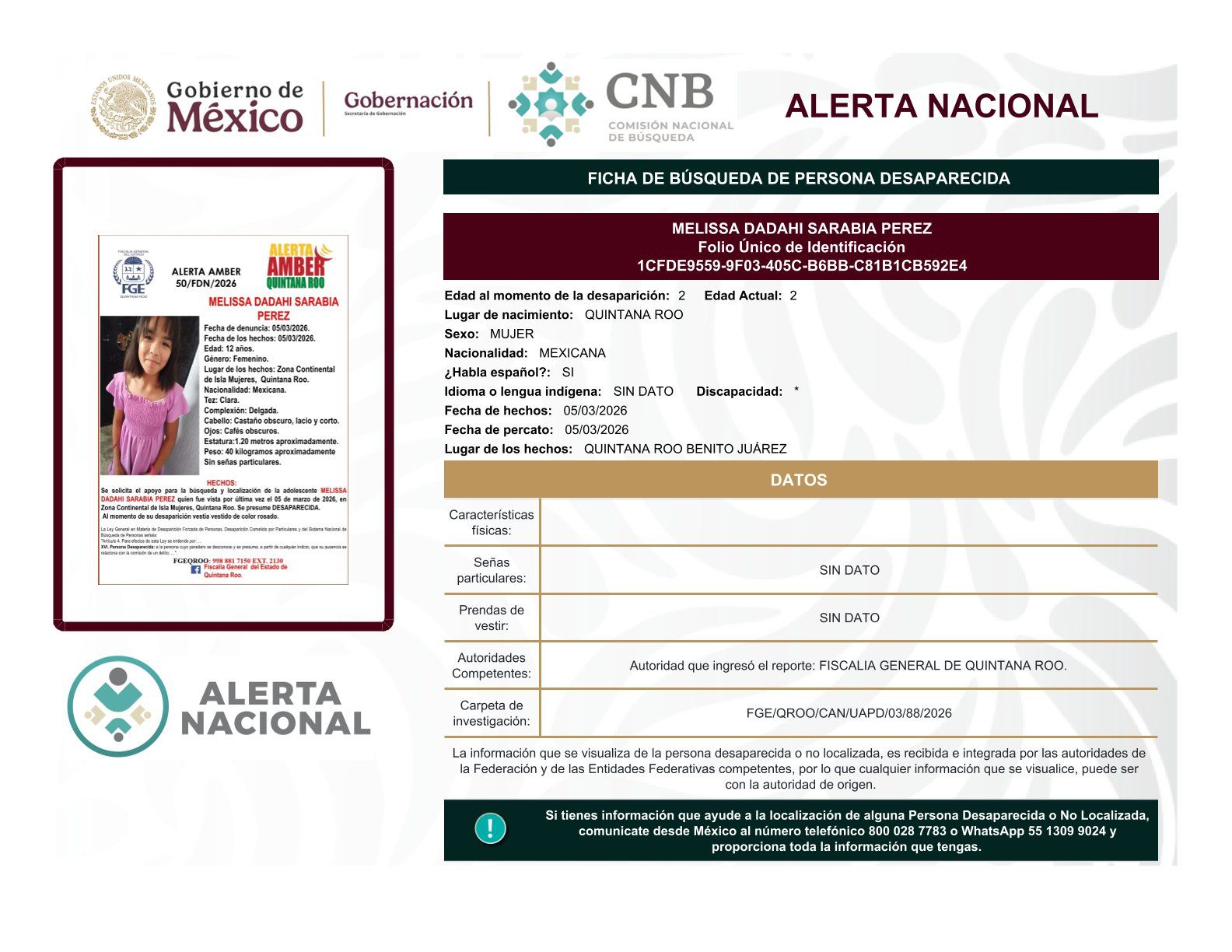 
    
        MELISSA DADAHI SARABIA PEREZ
    
    
