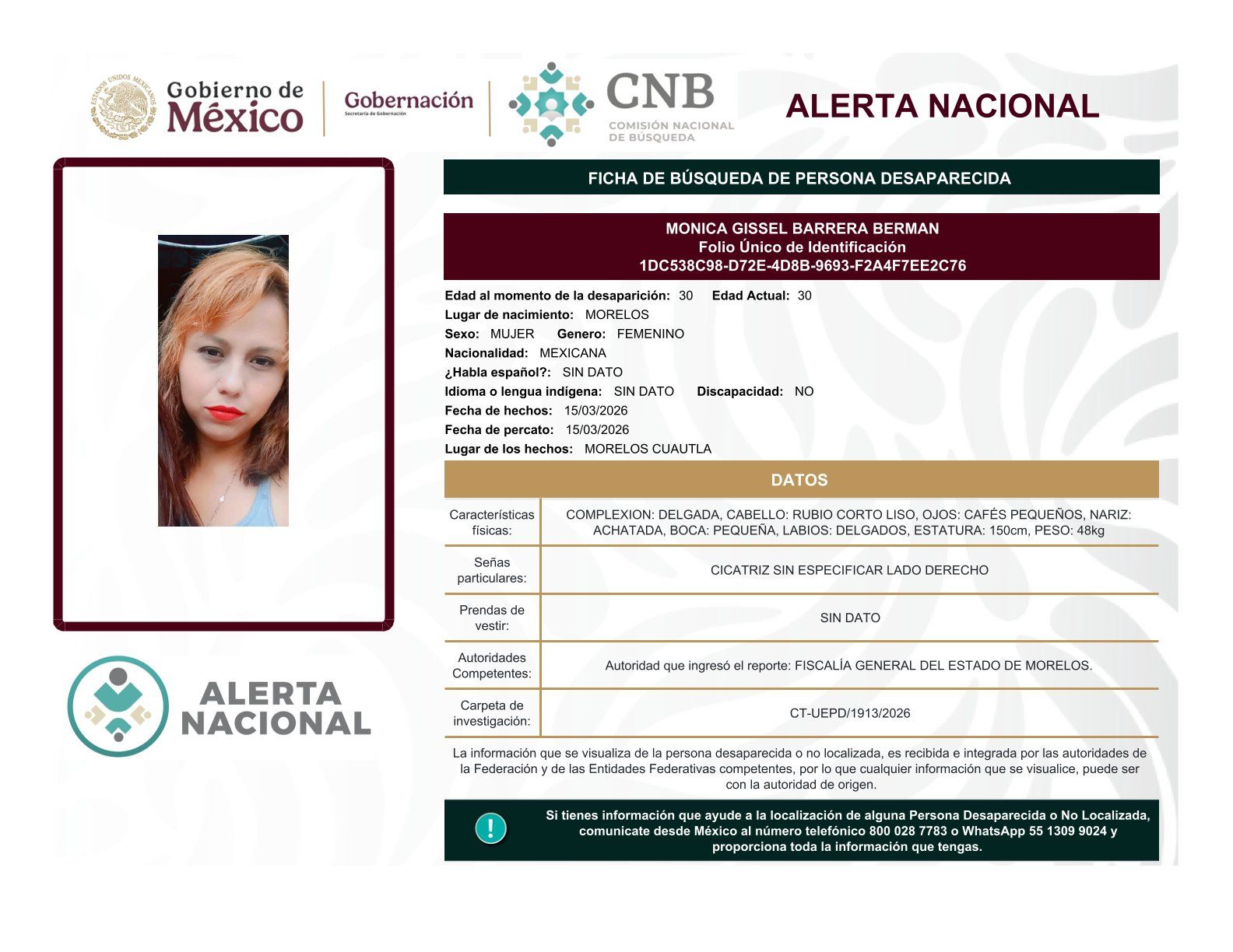 
    
        MONICA GISSEL BARRERA BERMAN
    
    
