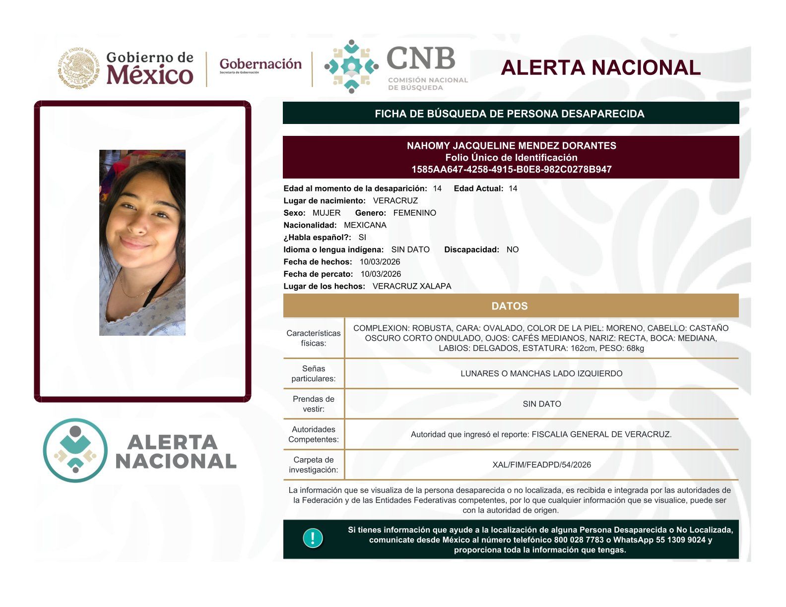 
    
        NAHOMY JACQUELINE MENDEZ DORANTES
    
    