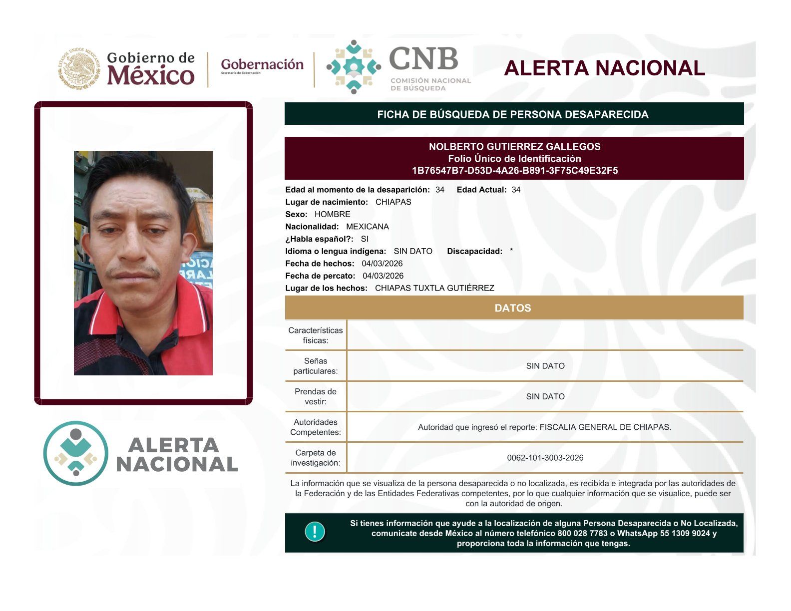 
    
        NOLBERTO GUTIERREZ GALLEGOS
    
    