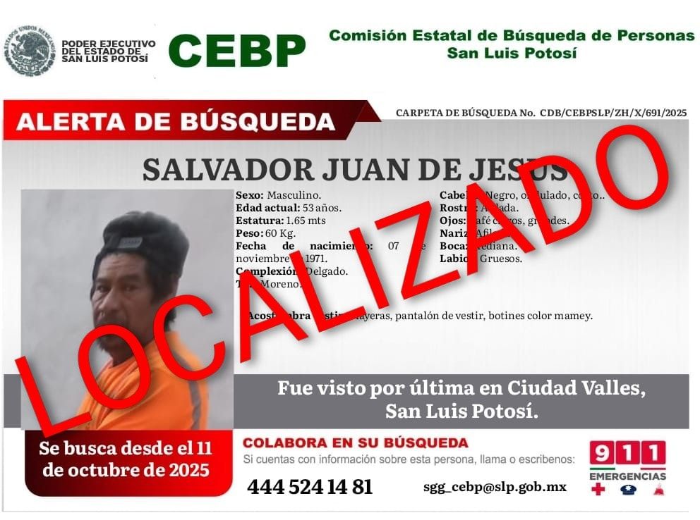 
    
        SALVADOR JUAN DE JESUS
    
    