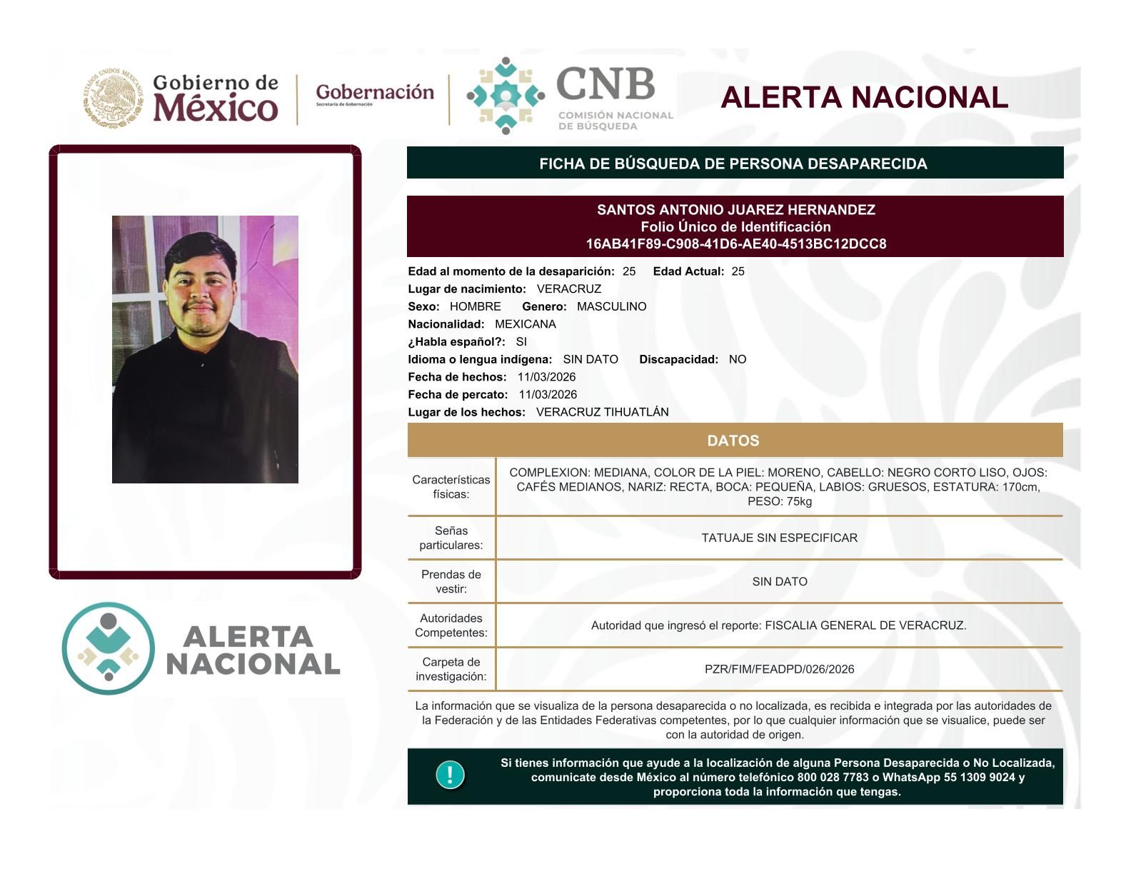 
    
        SANTOS ANTONIO JUAREZ HERNANDEZ
    
    