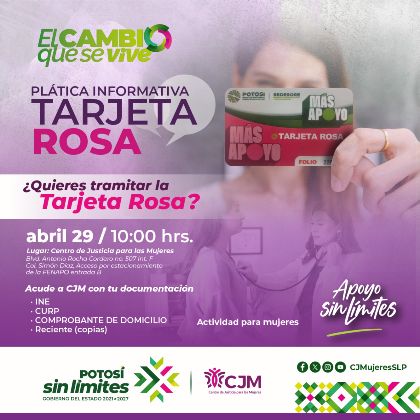 Plática Tarjeta Rosa