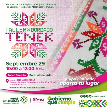Taller de Bordado Tenek 🩷