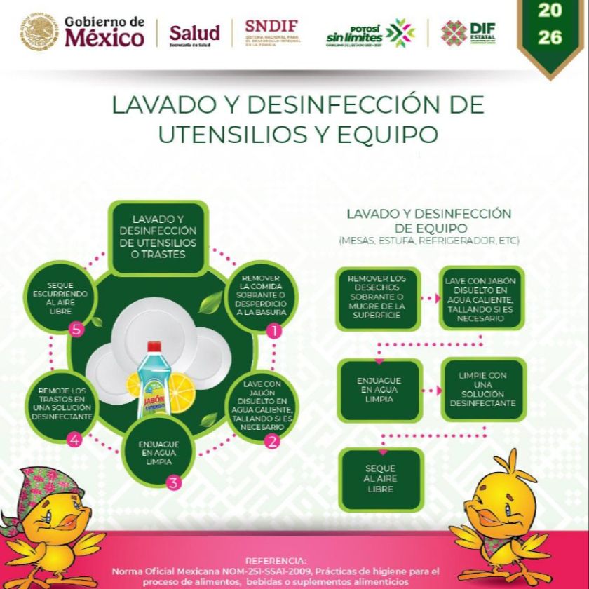 Infografía Lavado de Trastes SLP