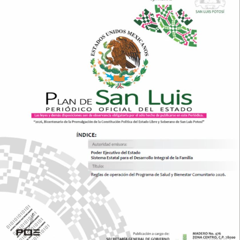 Reglas de Operación del Programa De