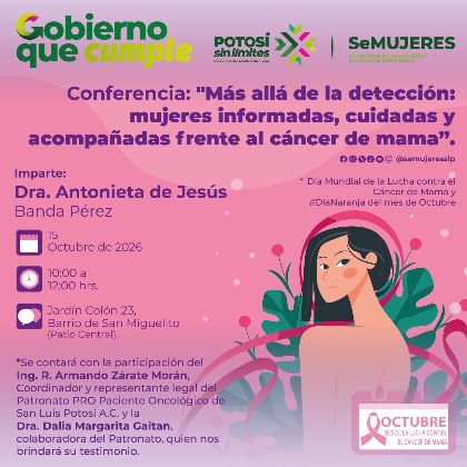 CONFERENCIA SOBRE CÁNCER DE MAMA