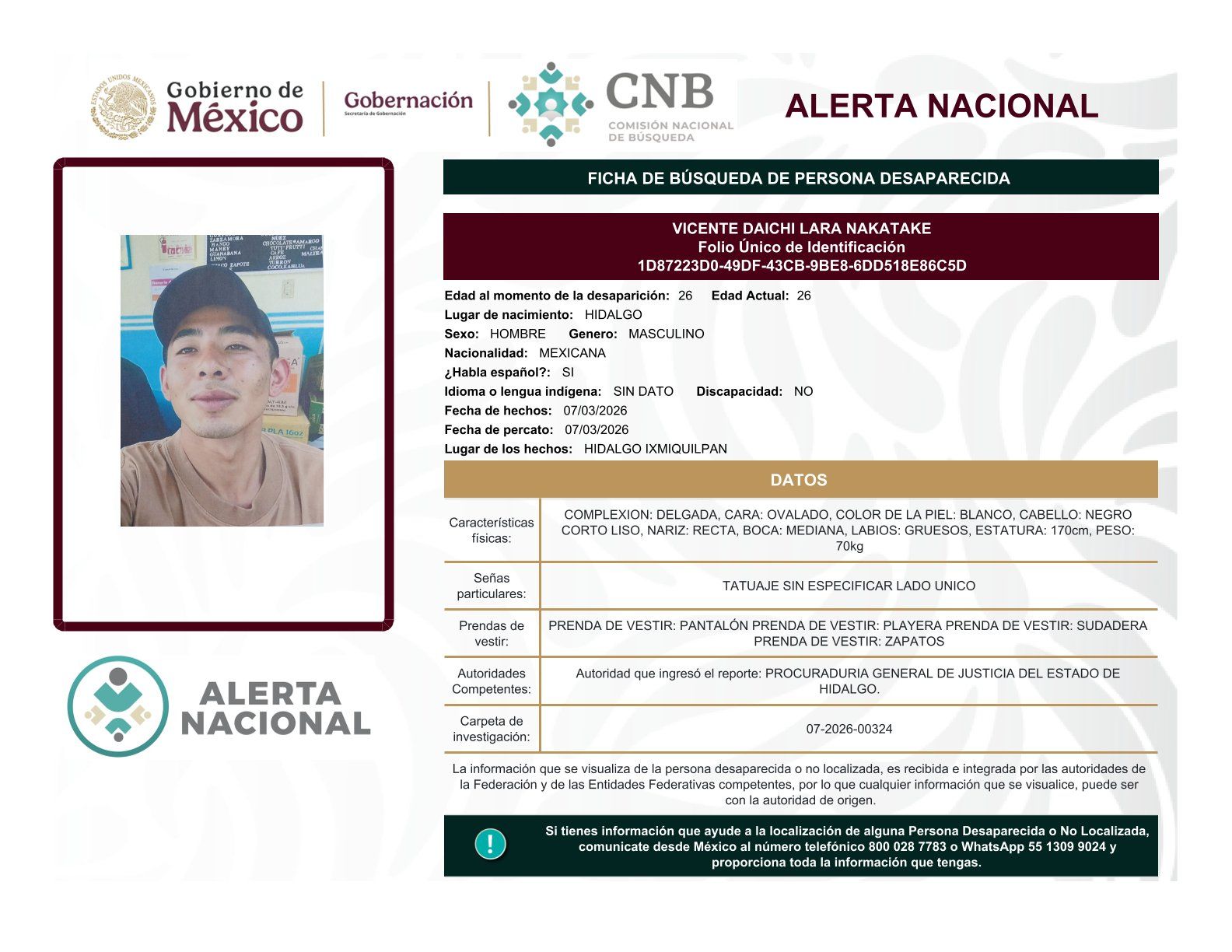 
    
        VICENTE DAICHI LARA NAKATAKE
    
    